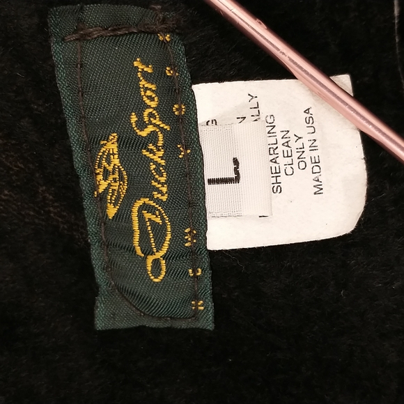 Authentic Shearling USA made Coat Long Jacket Dark Brown Suede Leather Fur Trim - Picture 7 of 16